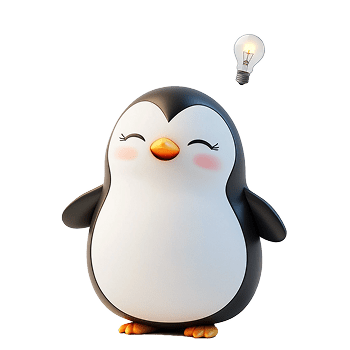 Système andon 12 Illustration représentant un pingouin tenant un outil