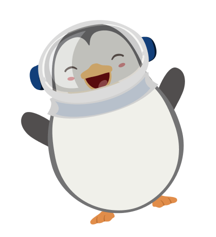 pingouin astronaute Illustration d'un pingouin astronaute