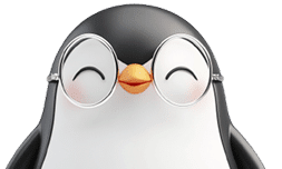 Illustration d'un pingouin avec des lunettes