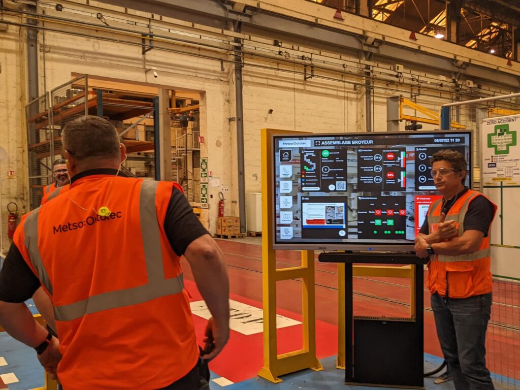 Metso Outotec : des wallboards digitaux pour “aligner” l’ensemble de sa production 2 Rituel AIC chez Metso