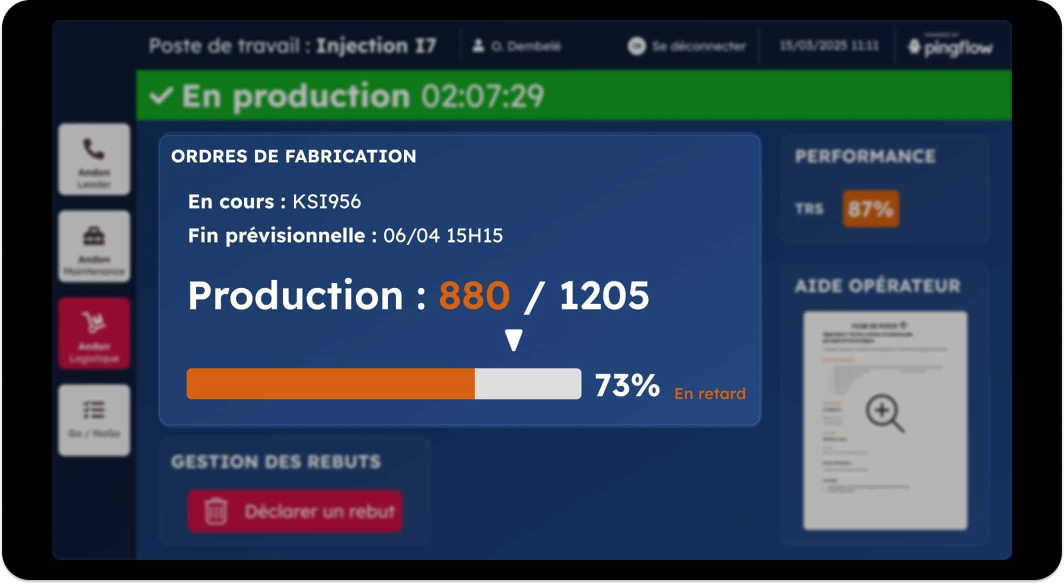 Suivi d'activite 3 pupitre zoom suivi de prod