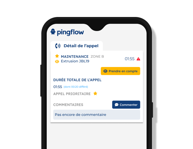 L’application mobile Andon : un accélérateur de performance pour les industriels 2 appel andon application pingflow