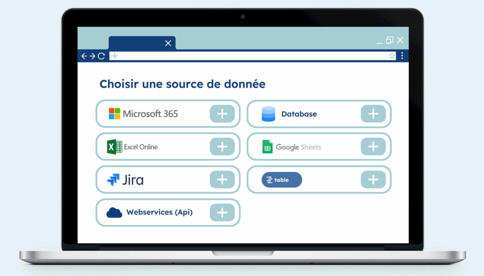 Communication HSE 6 mockup ordinateur qui montre les sources