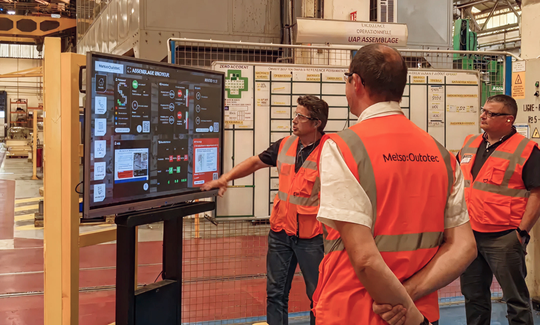 Metso : des wallboards digitaux pour “aligner” l’ensemble de sa production