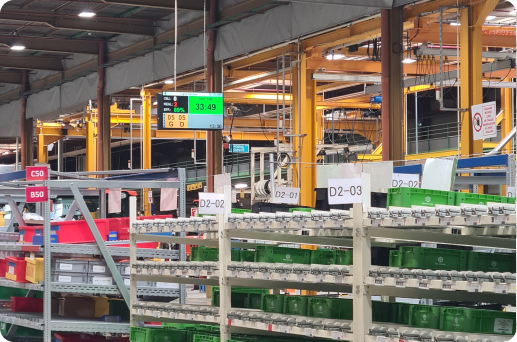 Kubota Ecran de management visuel digital Andon chez Kubota