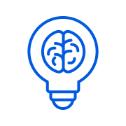 icon bulb brain