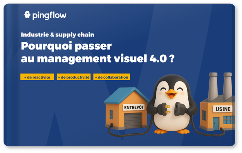 Management visuel et lean : les 4 piliers du management visuel 4.0 4 Ebook management visuel digital - Pingflow
