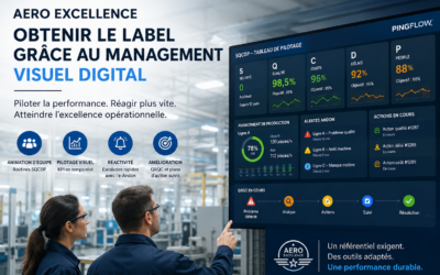Comment obtenir le label Aero Excellence grâce au management visuel digital