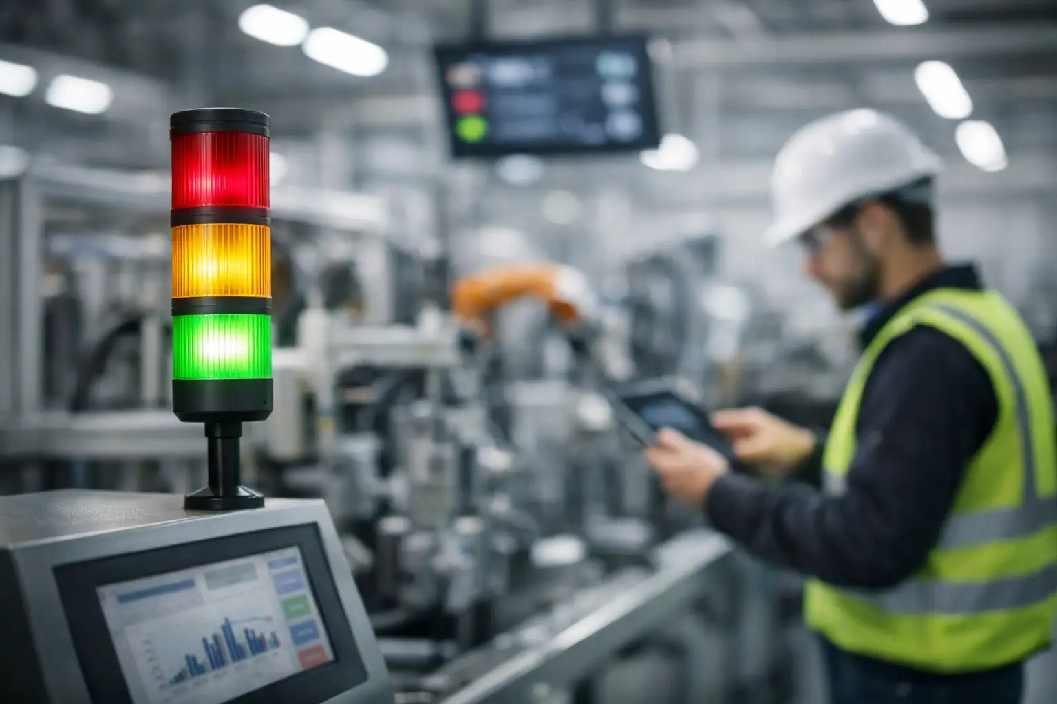Système andon connecté en usine