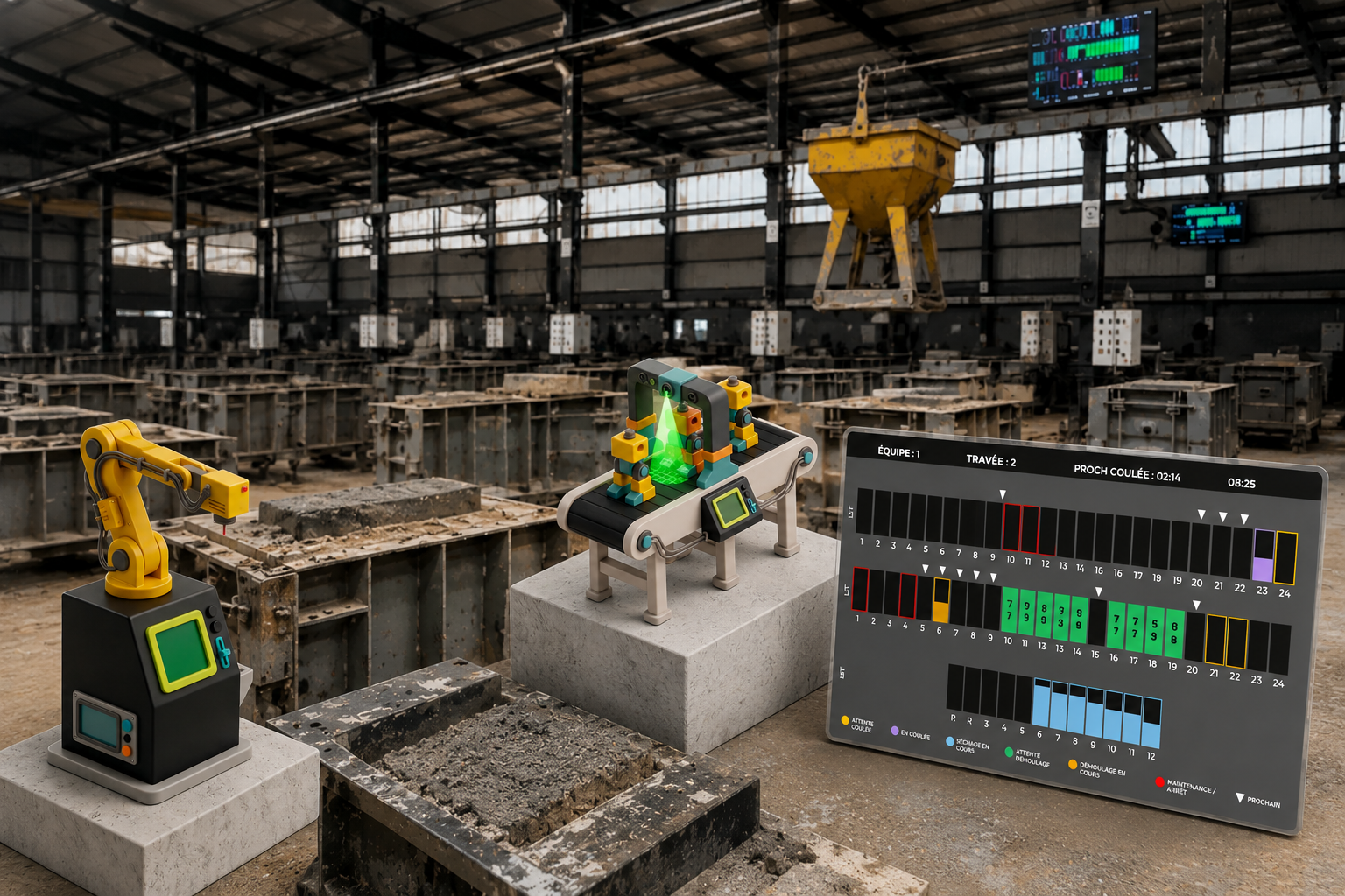Image illustrant le suivi de production automatisé chez FBA